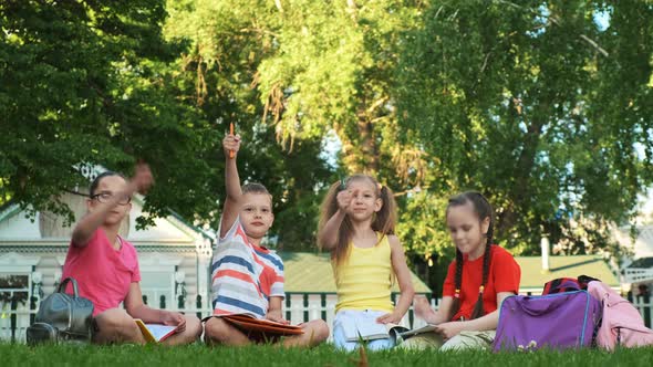 Children and Education, a Group of Schoolchildren