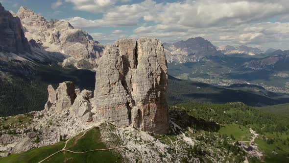 Cinque Torri Dolomites Mountains Italy