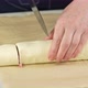 Cuts Raw Dough Roll Into Portions - VideoHive Item for Sale