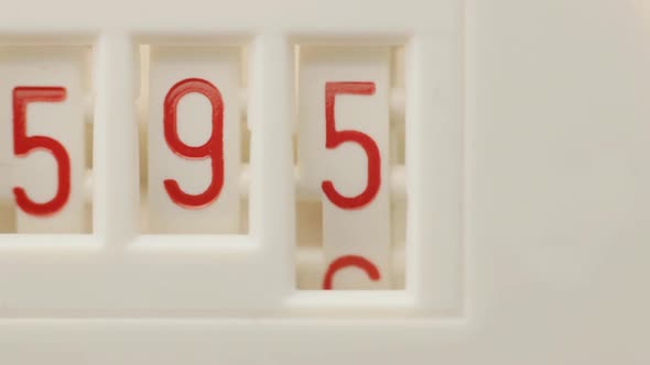 Numbers on Mechanical Counter