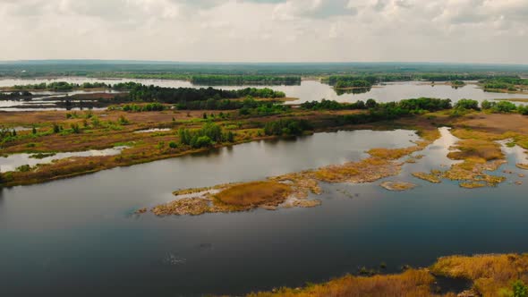 Wild Islands, River Spill, Aerial Shot