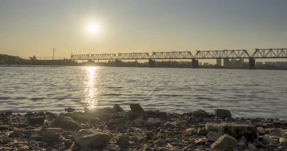 Timelapse of City River Bank