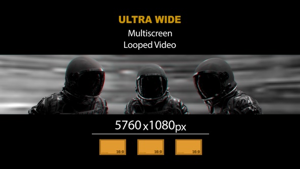 Ultra Wide HD Astronauts Spacial Ligths 02 alt