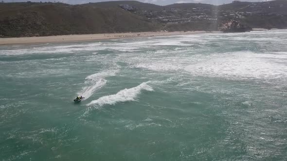 Trans Agulhas Race: Racers fly over shore break, Brenton on Sea aerial