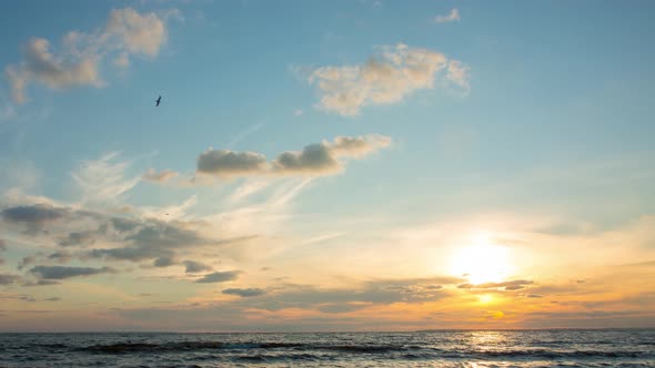 Sunset And Clouds, Beautiful Sunset, Time Lapse