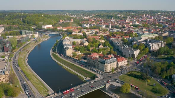 Aerial View of Vilnius