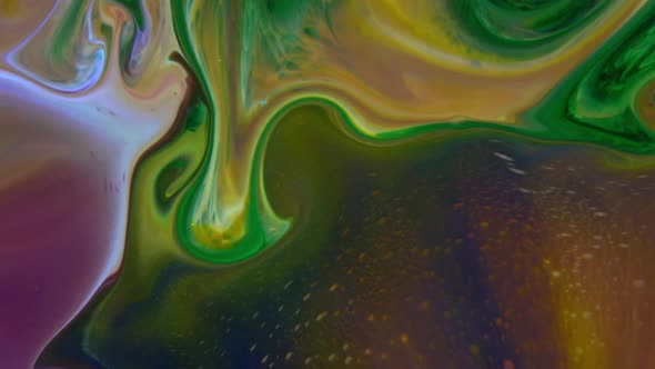 Abstract Colorful Sacral Liquid Waves Texture 528