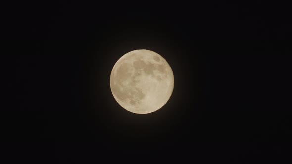 A full moon in time lapse 4k 