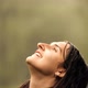 Close-up of the Face of a Young Happy Woman Enjoying the Warm Summer Rain. - VideoHive Item for Sale