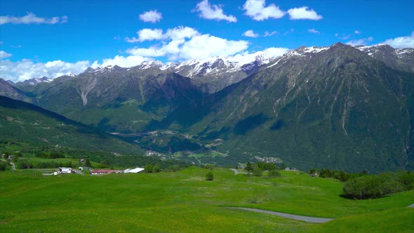 Rocky Landscape in the Swiss Alps