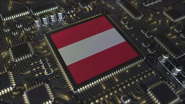 Flag of Austria on the Operating Chipset alt