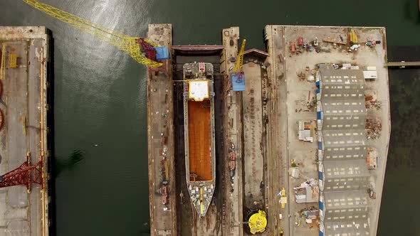 Boats Repaired at the Shipyard