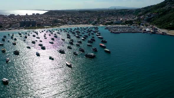 Coast city of Lakes Region, tourism landmark of Rio de Janeiro, Brazil.