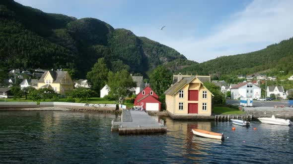 Sunny Morning Near the Ferry Moorage