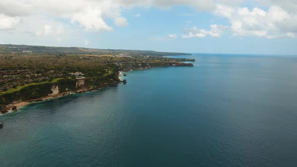 Rocky Coastline Island Bali