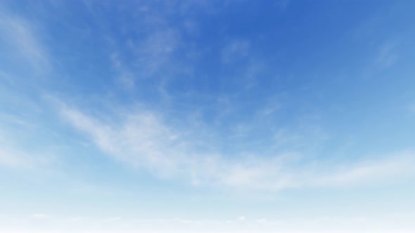 Blue Sky And Time-Lapse Clouds