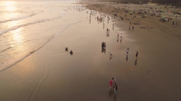 Sandy Beach Near the Ocean Yogyakarta