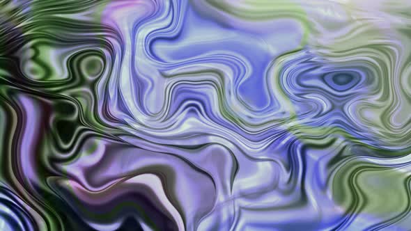Green Blue White Color Silky Liquid Animated Background