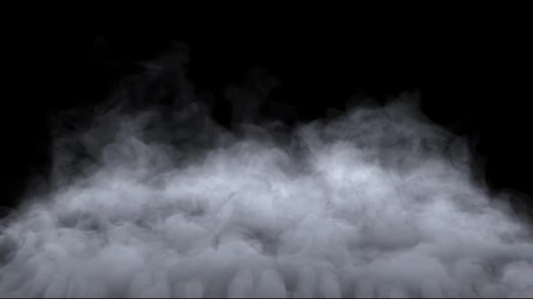 Atmospheric Mystical Floating Fog Realistic Cloud Of Smoke Rising Steam