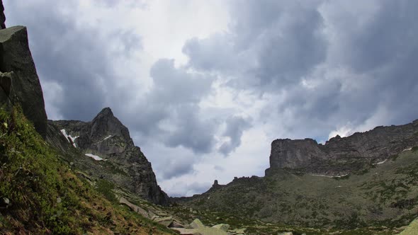 Clouds Above Mountain Peaks