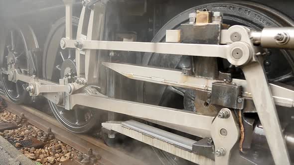 Rentro Vintage Scenery of Historical Steam Engine Locomotive alt