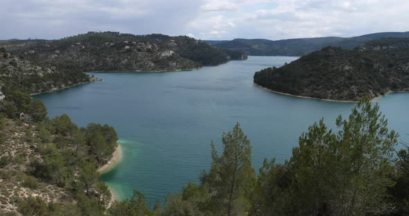 Lake Esparron, Alpes de Haute Provence, France