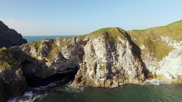 Kinbane Head on the Causeway Coastal Route, Northern Ireland.