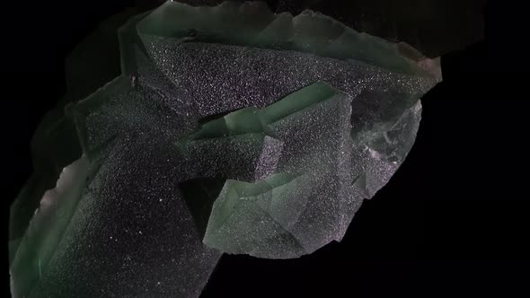 Large green fluorite crystals in a very intricate and beautiful specimen.