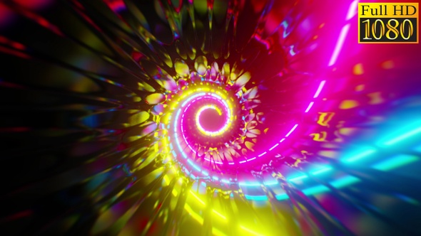 Abstract Spiral Background Vj Loops V1