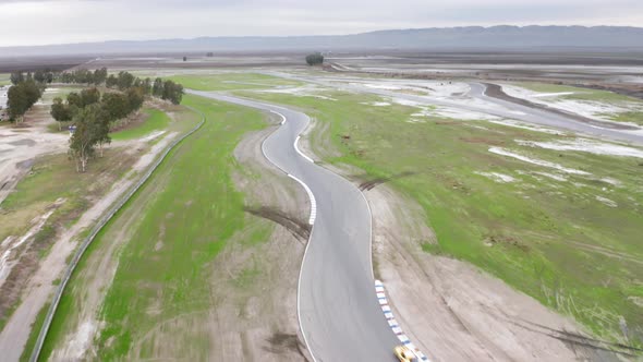 Sport Cars Riding Fast at Buttonwillow Raceway Park California