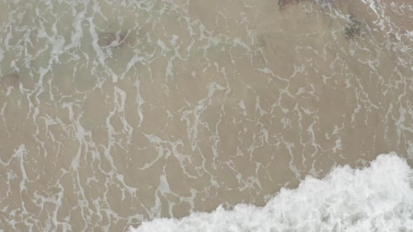 Drone view of Punta Uva beach in Costa Rica