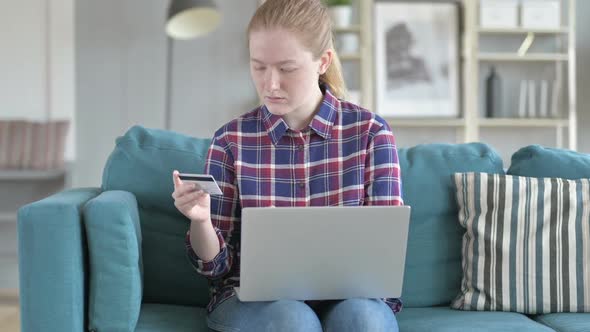 Unsuccessful Online Shopping By Young Woman