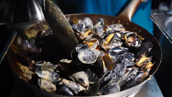 Street Food Mussels and Shells