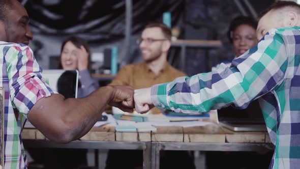 Young Business Team Working Together Near the Table, Brainstorming