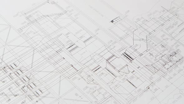 Designer Looks at the Data for the Building's Most Complete Building. Close Up