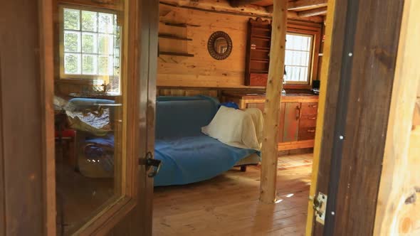 Inside an Off Grid Mini House in the Forest
