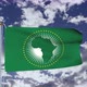 African Union Flag Waving 4k - VideoHive Item for Sale