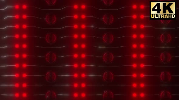 Red Flicker Lights Vj Loop Pack 4k