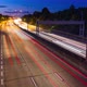 Car Lights at Rush Hour on an Motorway Junction - VideoHive Item for Sale