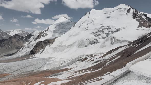 Aerial Landscape of Mountain Valley in Kazakhstan