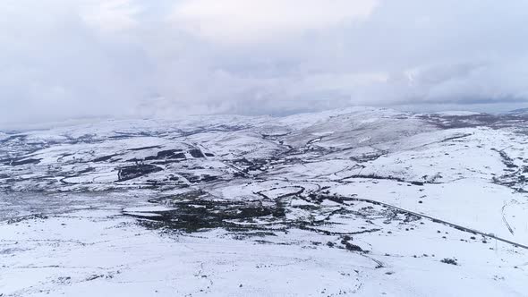 Snow Mountain Scene