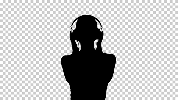 Silhouette Woman , Alpha Channel