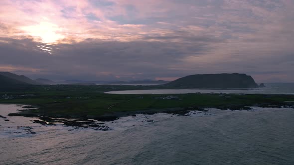 Aerial View Tullagh Bay Inishowen  County Donegal Republic Ireland