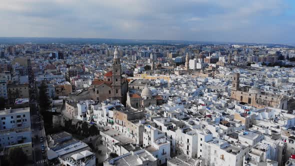 Monopoli Italy  a City at the Italian East Coast From Above