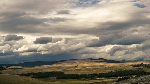 Rural Landscape With Clouds