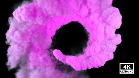 Swirling Colored Smoke 4K  alt