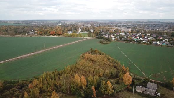 Autumn Landscape Of The Suburb Of Vitebsk