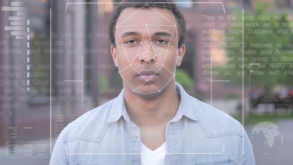 Face Recognition Access Granted to African Man