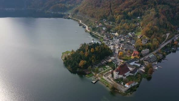 View Of Famous Traunkirchen Chapel