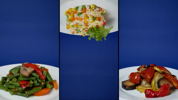 Collage of Rotation of Ready Meals